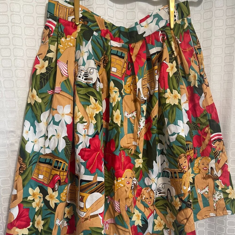 Vintage 50's Pleated Grace Karin  Size M